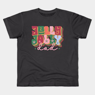 Jolly Dad Retro Christmas Kids T-Shirt